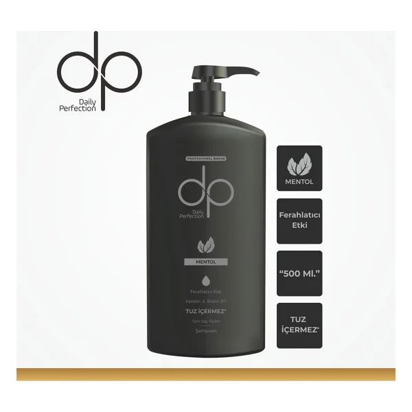 DP Daily Perfection Mentol Tuzsuz Şampuan 500 ml - Görsel 6