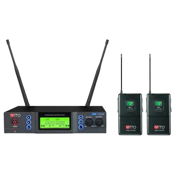 Mito WM-1002 BB Kablosuz Çift Yaka Mikrofonu - Görsel 2