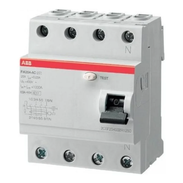 ABB 4x40 A 30 mA Kaçak Akım Rölesi - Görsel 2