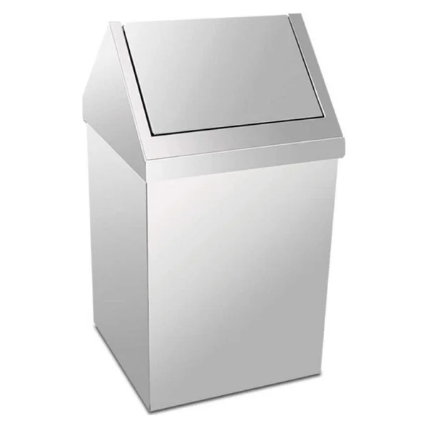 Palex 3800-380 Metal Çatı Kapaklı Çöp Kovası 80 Litre - Görsel 2