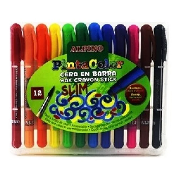 Alpino Silky Çevirmeli 12'li Mum Boya - Görsel 2