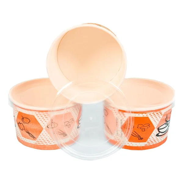 Stor Kapaklı Karton Çorba Kasesi 16 Oz 100' lü - Görsel 2