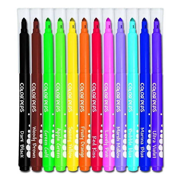 Maped Color Peps Long Life Plastik Kutu 12'li Keçeli Kalem Seti - Görsel 6