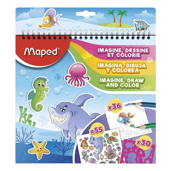 Maped 845432 Jungle 12'li Keçeli Kalem + Boyama Kitabı - Görsel 5