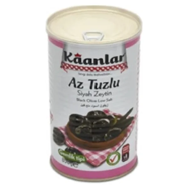 Kaanlar Az Tuzlu Siyah Zeytin 800 GR Sofralık Doğal Salamura Yeni Mahsul 291-320 - Görsel 4