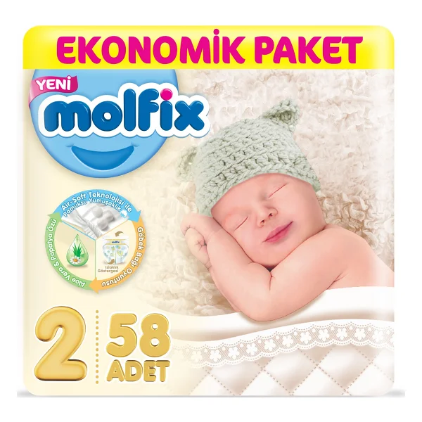 Molfix 3 Numara Midi 45'li Bebek Bezi - Görsel 6