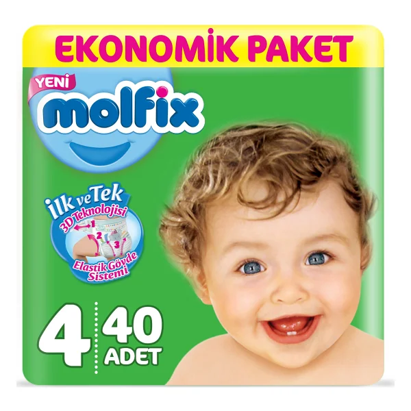 Molfix 3 Numara Midi 45'li Bebek Bezi - Görsel 5