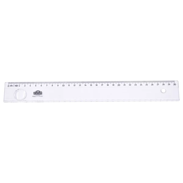 Hatas 0161 30 cm Mercekli Plastik Cetvel - Görsel 2