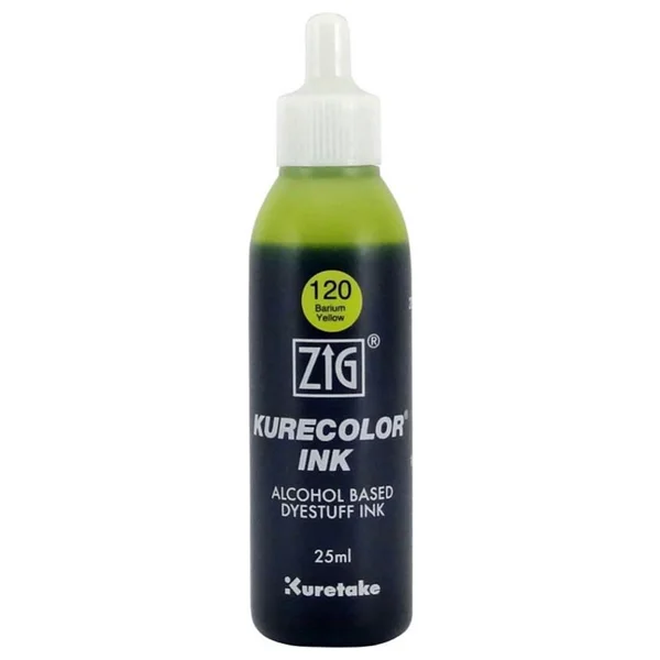 Zig Kurecolor Mürekkep KCR-25 120 Barıum Yellow - Görsel 3