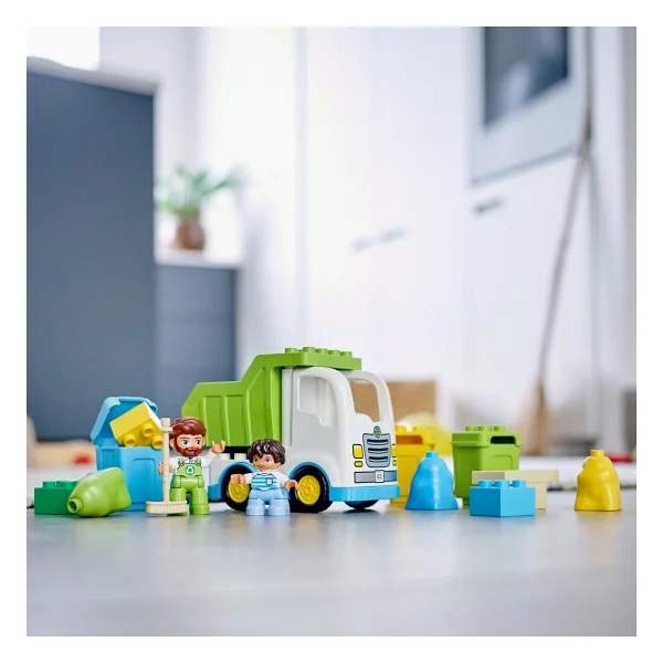 Lego 10945 Duplo Kasabası Çöp Kamyonu ve Geri Dönüşüm - Görsel 10