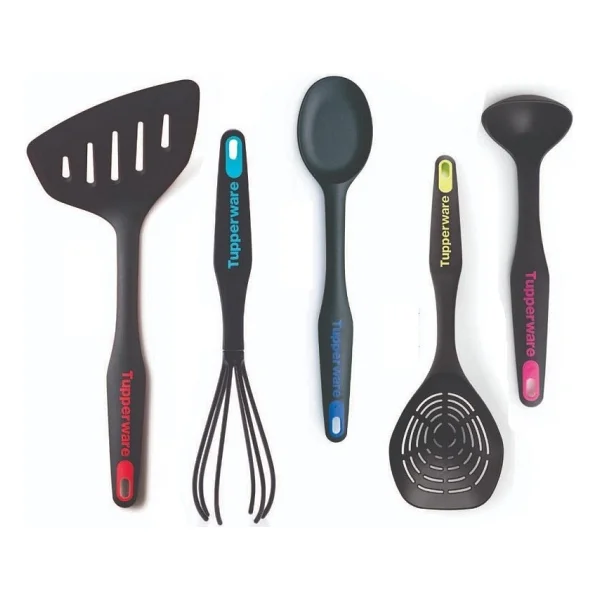 Tupperware Modern Peri Mutfak Gereçleri 5'li Kaşık Kepçe Kevgir Çırpıcı Spatula - Görsel 6