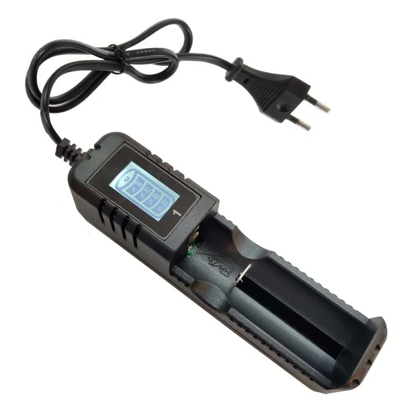 Narita Pil Şarj Aleti Tekli USB Ekranlı 600MAH 18650/26650/16340/14500/AA/AAA Narita HD-8990B - Görsel 2