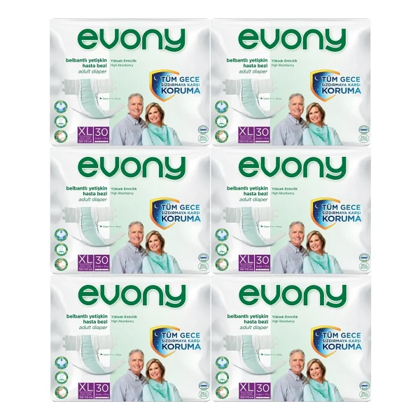 Evony Belbantlı Ekstra Büyük Boy XL 30'lu 6 Adet Hasta Bezi - Görsel 2