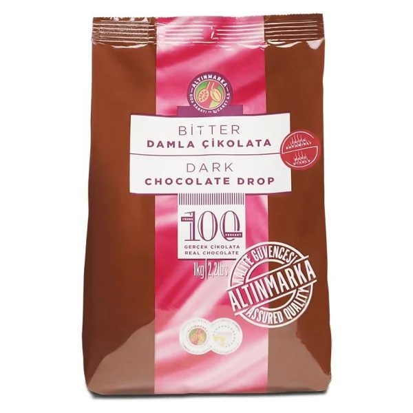 Altınmarka Alt308 Isıya Dayanıklı Bitter Damla Çikolata 1kg - Görsel 3