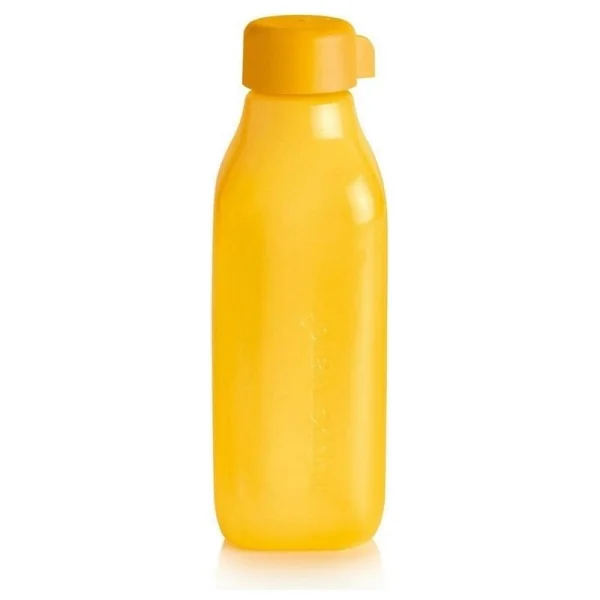 Tupperware Eco Sarı Kare Şişe 500 ml Suluk - Görsel 4