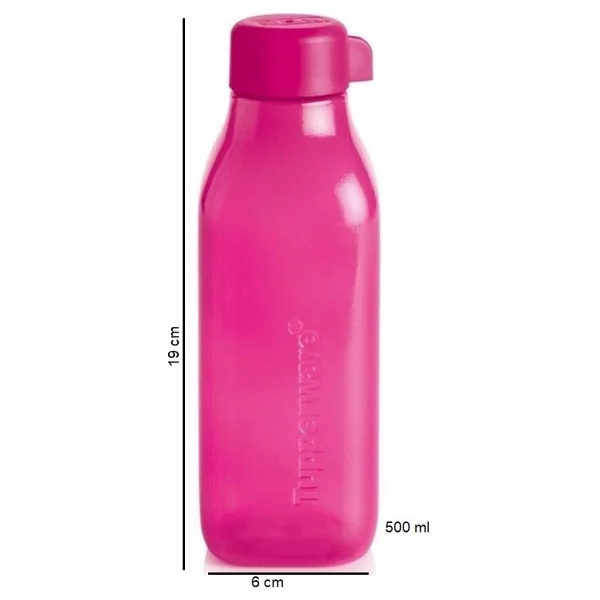 Tupperware Eco Sarı Kare Şişe 500 ml Suluk - Görsel 6