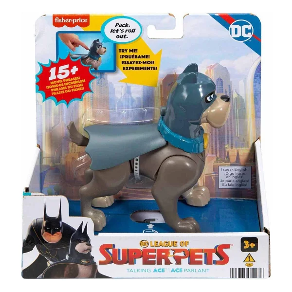 Fisher Price DC League of Super Pets Ace Sesli Figür HJF31 - Görsel 3