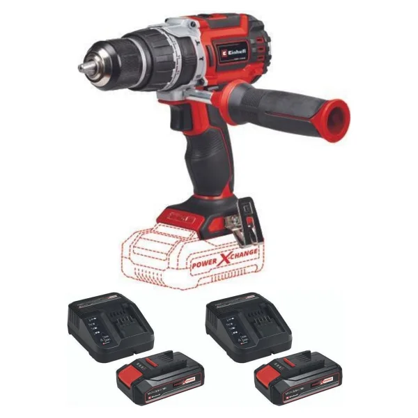 Einhell TP-CD 18/60 Li-i BL Çift Akülü 2.5 Ah Darbeli Matkap - Görsel 2