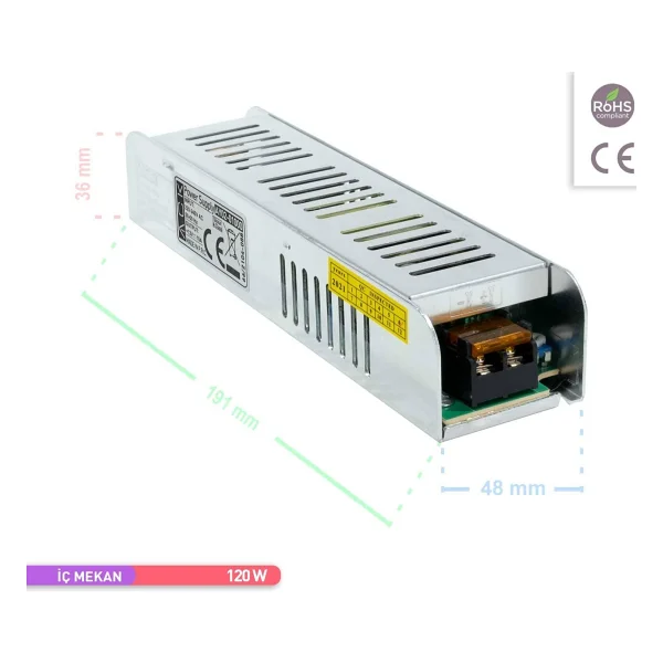 ACK AY02-01000 10 A İnce Tip Led Trafosu - Görsel 4