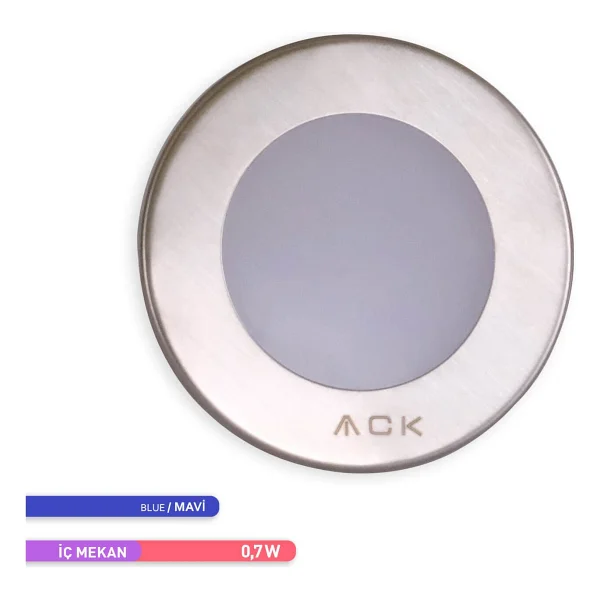 ACK AH07-00764 1.5 W Mavi Led Merdiven Duvar Armatürü - Görsel 6