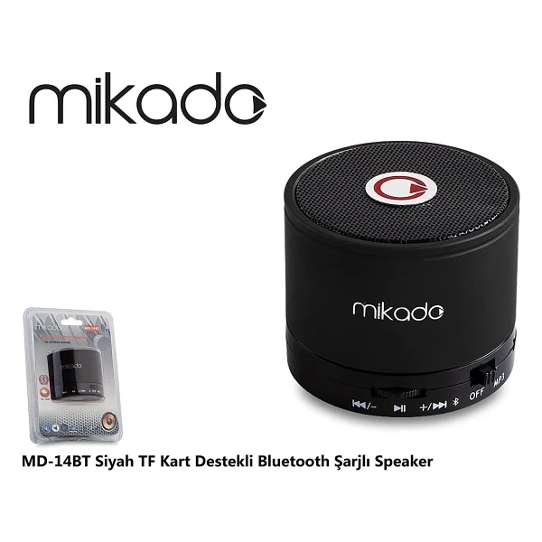 Mikado MD-14BT 3 W Bluetooth Hoparlör Siyah - Görsel 4