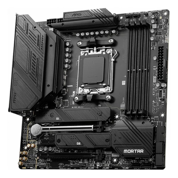 MSI Mag B650M Mortar Wi-Fi AMD AM5 DDR5 Micro ATX Anakart - Görsel 2