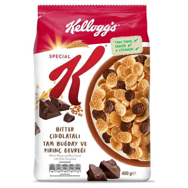 Kellogg's Special K Bitter Çikolatalı Kahvaltılık Gevrek 400 gr - Görsel 5
