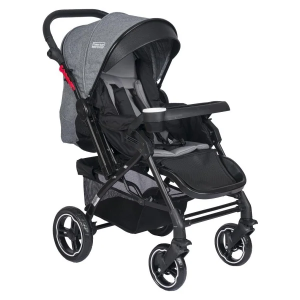 Tommybaby Tornado Plus Black Çift Yönlü Bebek Arabası Siyah - Görsel 6