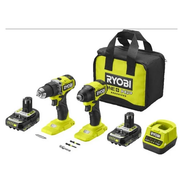 Ryobi RCK182A-2C20S 18 V Çift Akülü El Aleti Seti - Görsel 2
