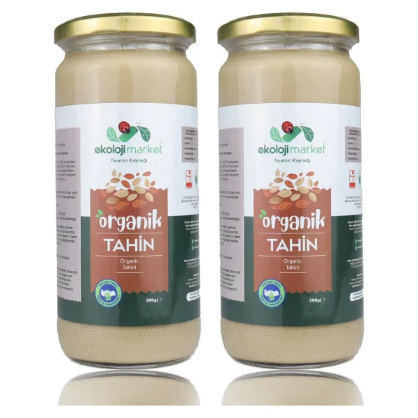 Ekoloji Market Organik Tahin 500 gr 2'li Paket Türkiye Menşeli Doğal ve Lezzetli - Görsel 2