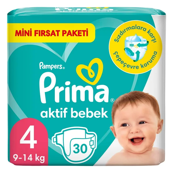 Prima Aktif 4 Numara Maxi 30'lu Bebek Bezi - Görsel 8
