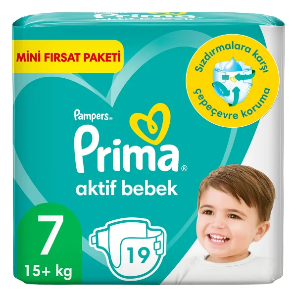 Prima Aktif 7 Numara XX Large 20'li Bebek Bezi - Görsel 8