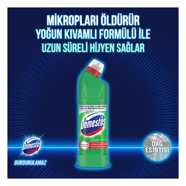 Domestos Dağ Esintisi Çamaşır Suyu 750 ml 3'lü - Görsel 3