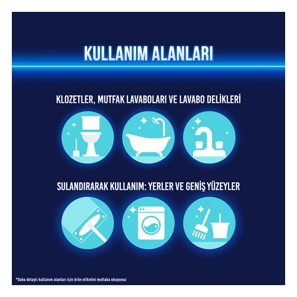 Domestos Dağ Esintisi Çamaşır Suyu 750 ml 3'lü - Görsel 7