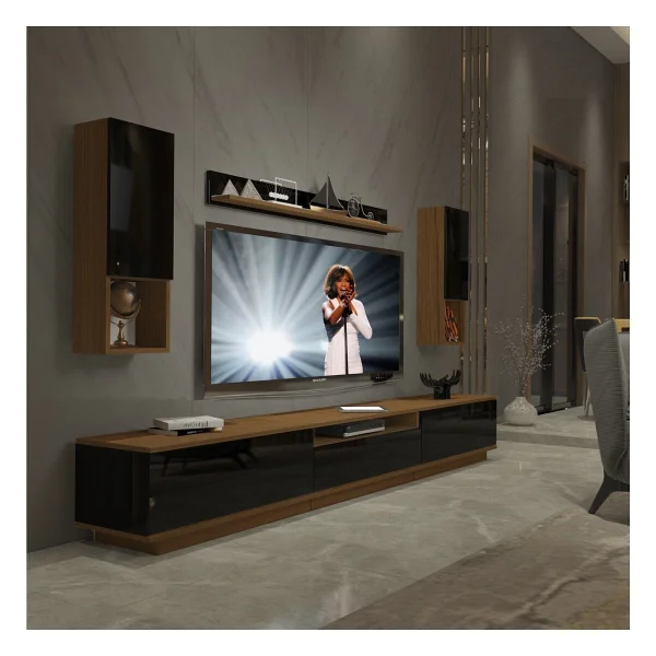 Decoraktiv Trendstyle 270das Slm Tv Ünitesi Tv Sehpası Parlak Beyaz - Görsel 7