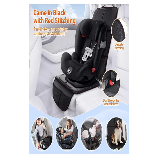 Mastercar Çocuk Koltuğu Alt Koruyucu Minder Isofix Uyumlu - Siyah - Görsel 6