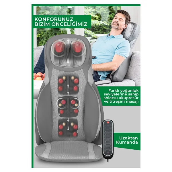 Medisana 88926 Shiatsu Isıtmalı Ovmalı Masaj Minderi - Görsel 3