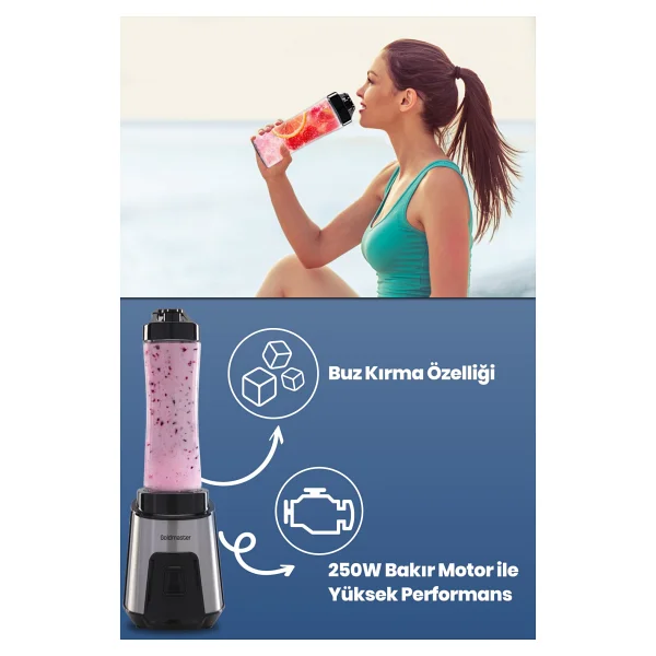 Goldmaster GM-7259 Mix Up 250 W Kişisel Smoothie Blender - Görsel 4