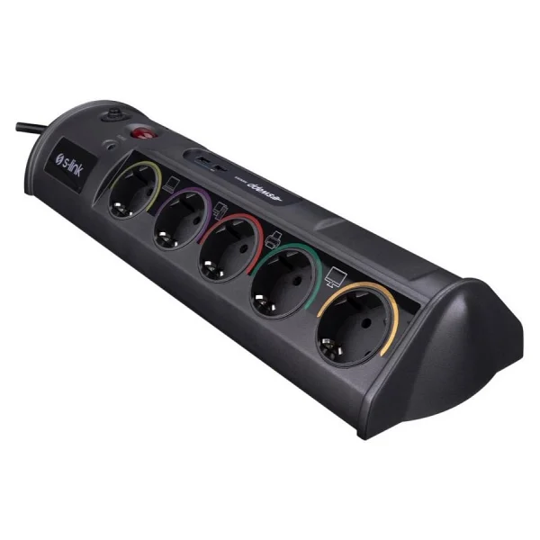 S-link Swapp SWV-PRZ010 1860 Joule USB'li 1.8 m 10'lu Akım Korumalı Priz - Görsel 8