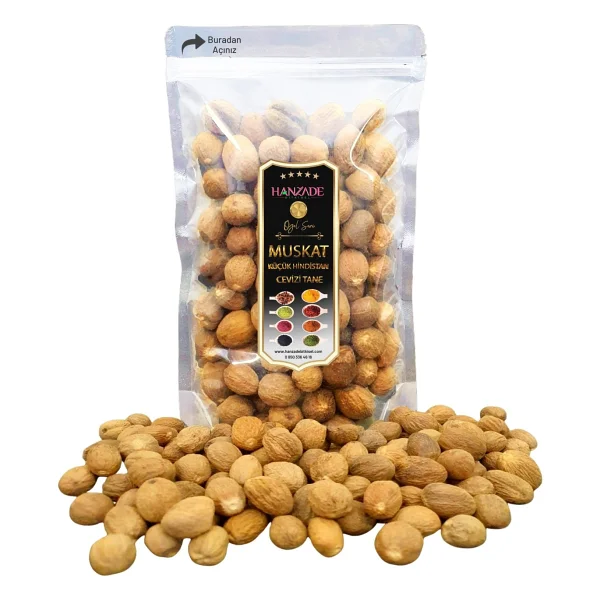 Hanzade Bitkisel Muskat (Musgat) Küçük Hindistan Cevizi 250 gr - Görsel 6
