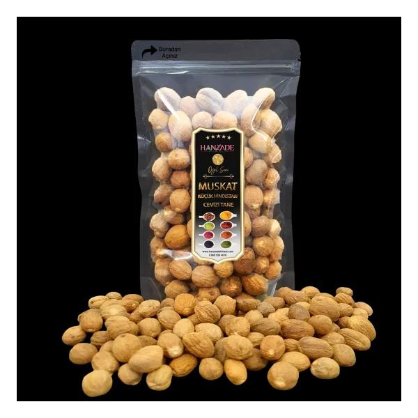 Hanzade Bitkisel Muskat (Musgat) Küçük Hindistan Cevizi 250 gr - Görsel 3