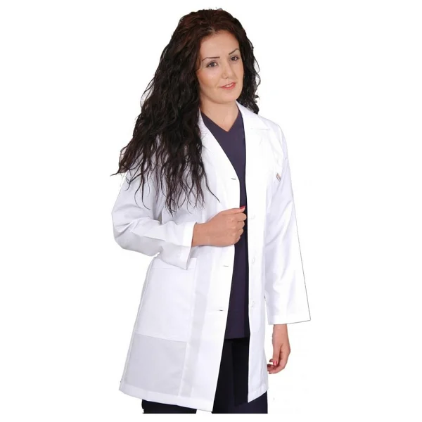 Arel Doktor-Hemşire-Öğretmen Önlüğü Beyaz Önlük Bayan - XL - Görsel 3