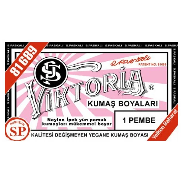Viktoria Kumaş Boyası Ateşi Pembe - Görsel 2