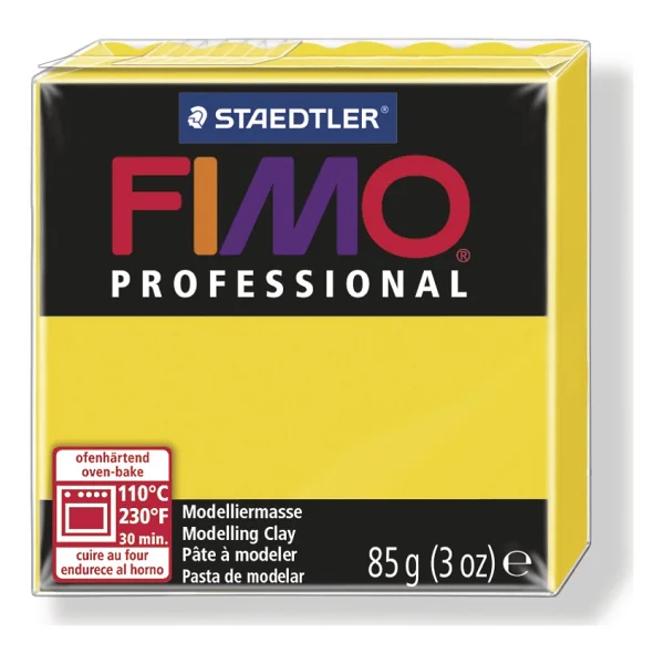 Staedtler Fimo Professional Polimer Kil 85 Gr. 100 Saf Sarı - Görsel 2
