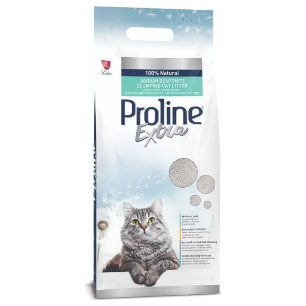 Proline Ekstra Sodium Bentonit 10 lt Kedi Kumu - Görsel 2