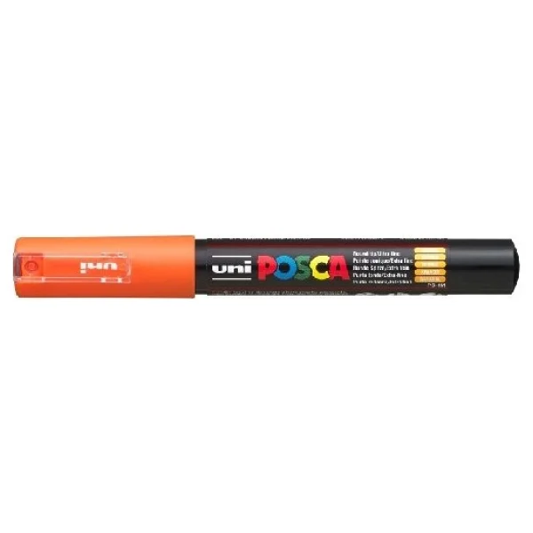 Uni-Ball Posca PC-1M 0.7 mm Turuncu Marker Kalem - Görsel 3