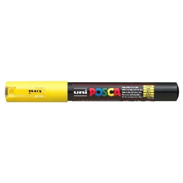 Uni-Ball Posca PC-1M 0.7 mm Sarı Marker Kalem - Görsel 2