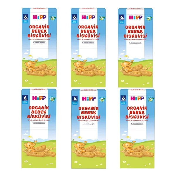 Hipp Organik Bebek Bisküvisi 180 gr 6 Adet - Görsel 4