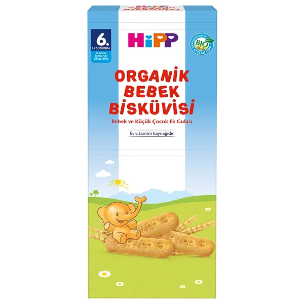 Hipp Organik Bebek Bisküvisi 180 gr 6 Adet - Görsel 2