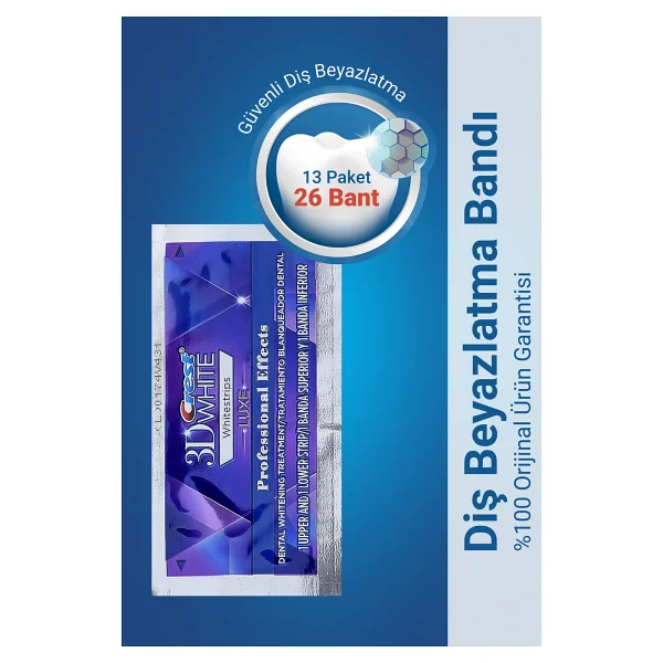 Crest 3D White Professional Effects 26'lı Diş Beyazlatma Bantları - Görsel 6